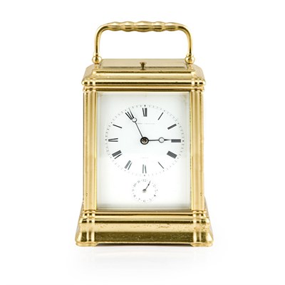 Lot 478 - French Gilt-Metal Carriage Clock Henry-Lepaute,...