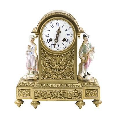Lot 537 - Louis XVI Style Gilt-Bronze and Porcelain...
