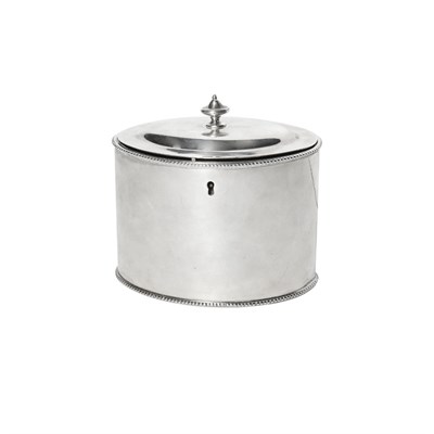 Lot 370A - George IV Silver Tea Caddy London, 1824 Of...