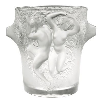 Lot 407 - Lalique Molded Glass Ganymede Two-Handled Ice...