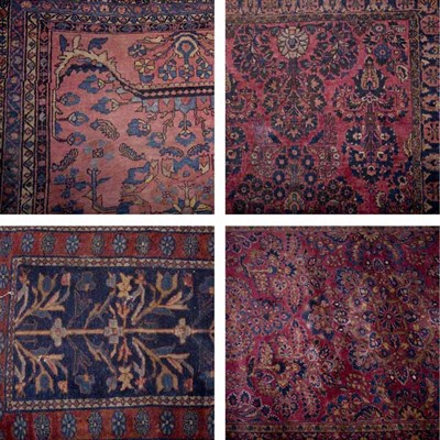 Lot 596 - Group of Four Persian Rugs Comprising a...
