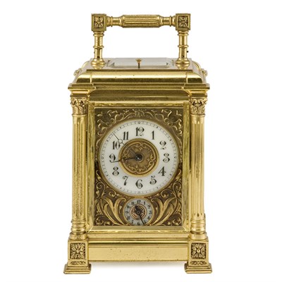 Lot 256 - Neoclassical Style Gilt-Metal Carriage Clock...