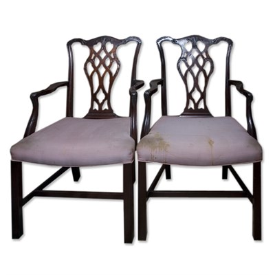 Lot 218 - Set of Six George III Style Mahogany Dining...