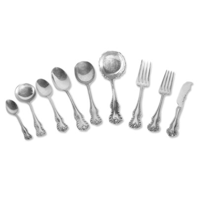 Lot 162 - Dominick & Haff Sterling Silver Flatware...