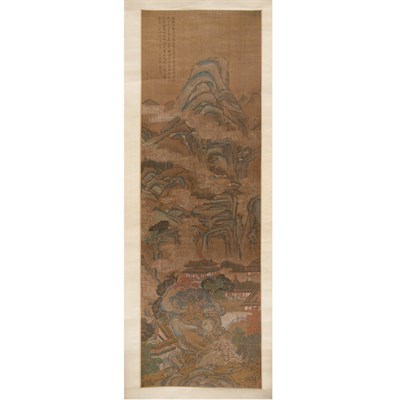 Lot 183 - Chinese School 19th Century Temple in a...