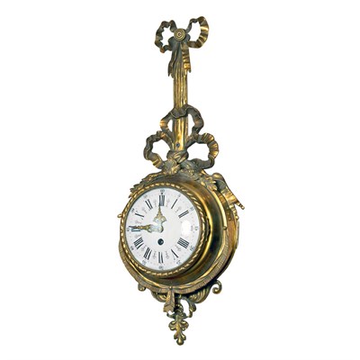 Lot 479 - Louis XVI Style Gilt-Metal Cartel Clock The...
