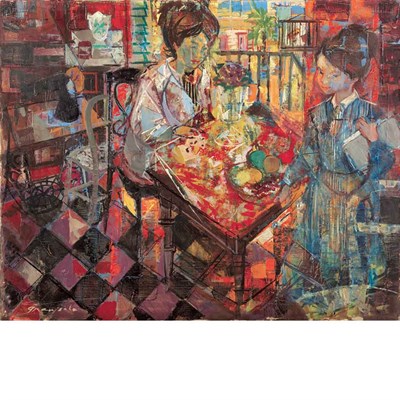 Lot 55 - Emilio Grau Sala Spanish, 1911-1975 Idle Hours,...