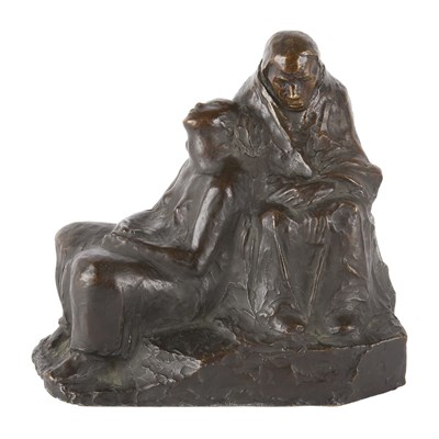 Lot 48 - Kathe Kollwitz German, 1867-1945 Zwei Wartende...