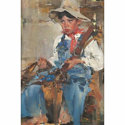 Lot 49 - Nicolai Fechin Russian, 1881-1955 The Little...