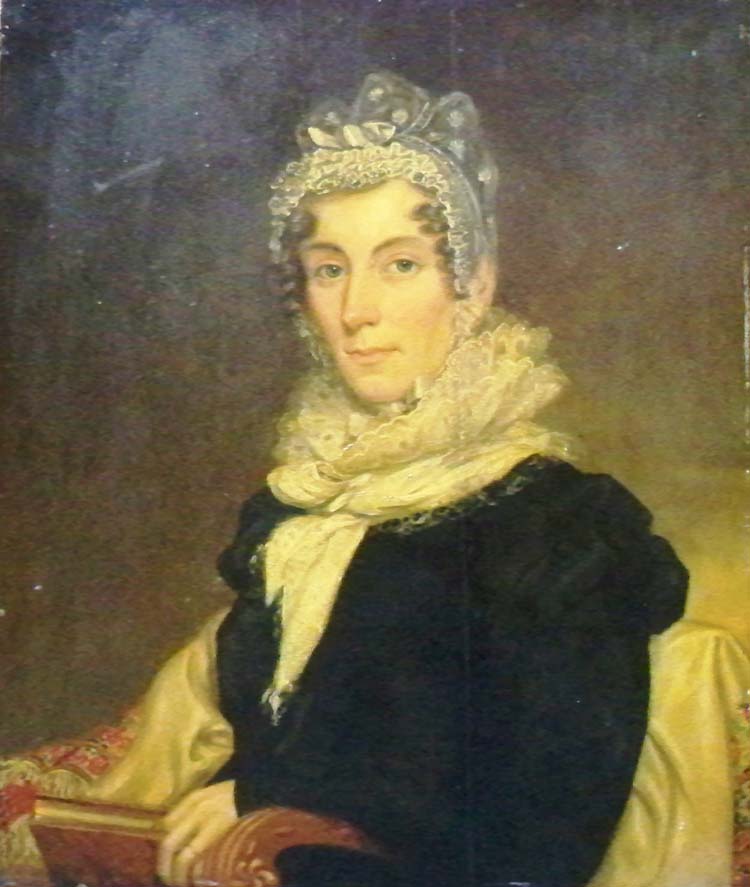 Lot 2 - American School 19th Century Portrait of Mrs....