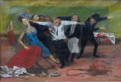 Lot 22 - Louis Bosa American 1905-1981 Bum's Rush...
