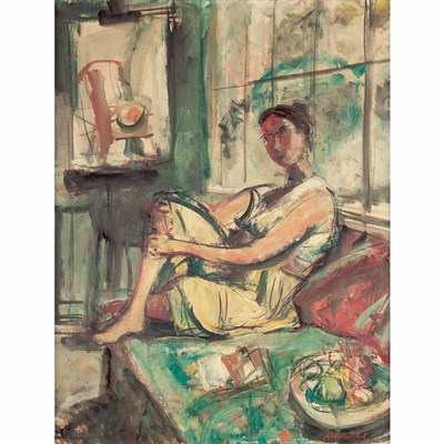Lot 56 - Sigmund Menkes Polish/American, 1896-1986...