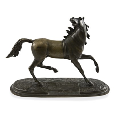 Lot 359 - Bronze Equestrian Figure of Kettledrum After a...