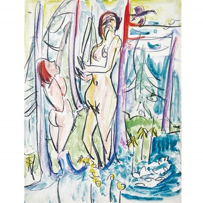 Lot 32 - Ernst Ludwig Kirchner German, 1880-1938 Zwei...