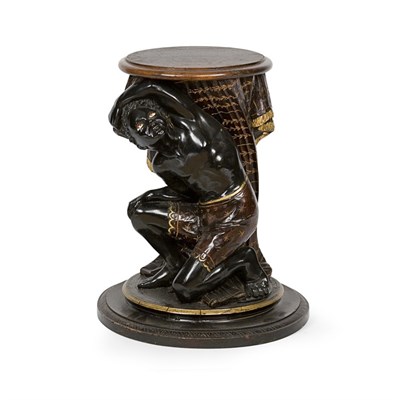 Lot 534 - Venetian Style Parcel Painted, Ebonized and...