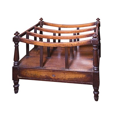 Lot 439 - Georgian Style Mahogany Canterbury Height 22...
