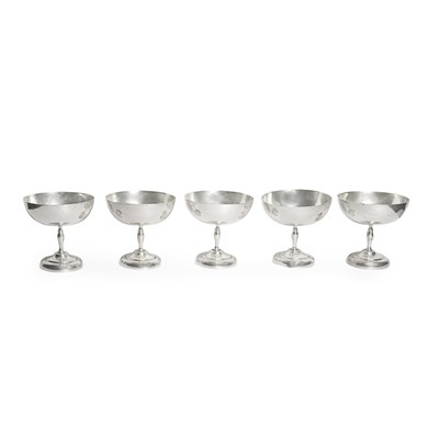 Lot 324 - Set of Twelve Sterling Silver Sorbet Dishes...