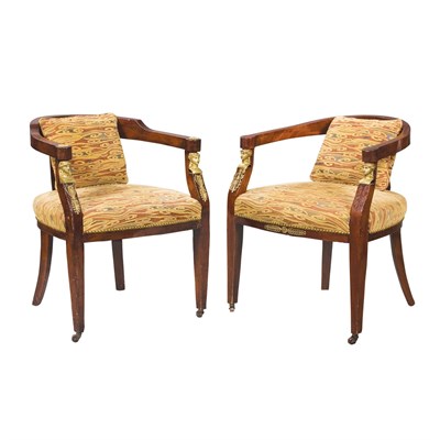 Lot 418 - Pair of Empire Style Gilt-Metal Mounted...