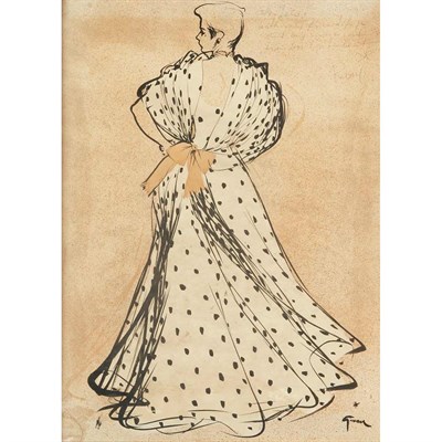 Lot 10 - Rene Gruau French, 1909-2004 Woman in an...