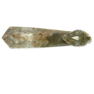 Lot 81 - Chinese Celadon Jade Belt Hook Late 19th...