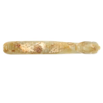 Lot 206 - Chinese Celadon Jade Belt Hook 19th Century...