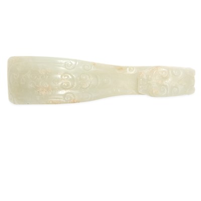 Lot 70 - Chinese Celadon Jade Belt Hook 19th Century...