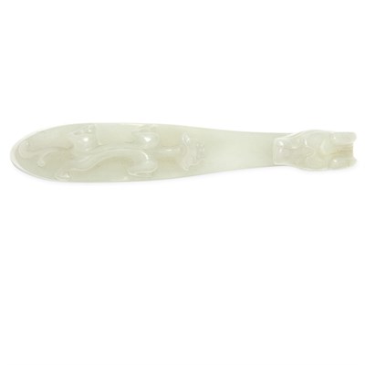 Lot 169 - Chinese White Jade Belt Hook 18th/19th Century...