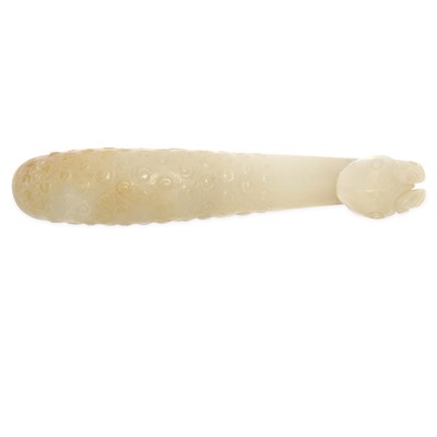Lot 84 - Chinese Celadon Jade Belt Hook 19th Century...