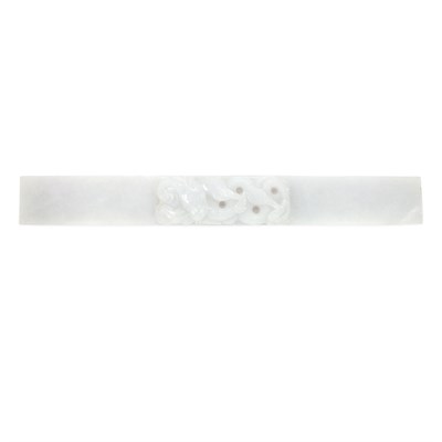 Lot 276 - Chinese Pale Grayish White Jade Scroll Weight...