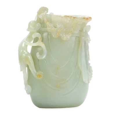 Lot 69 - Chinese Celadon Jade Vase Qianlong Period...