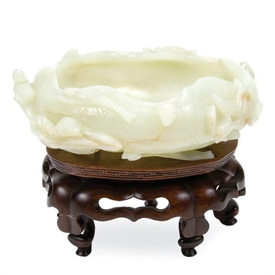 Lot 141 - Chinese Celadon Jade Brush Washer 19th Century...