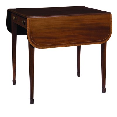 Lot 479 - George III Satinwood Banded Mahogany Pembroke...