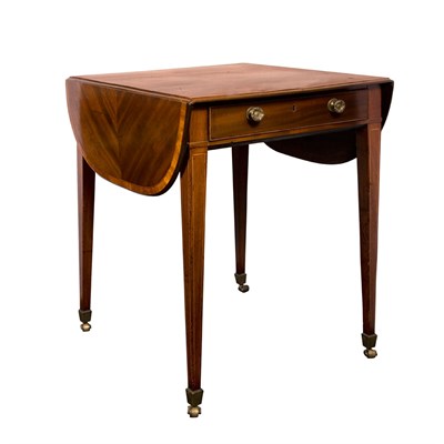 Lot 477 - George III Banded Mahogany Pembroke Table The...