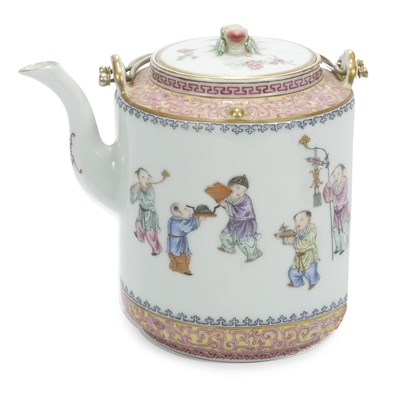 Lot 204 - Chinese Famille Rose Porcelain Teapot...