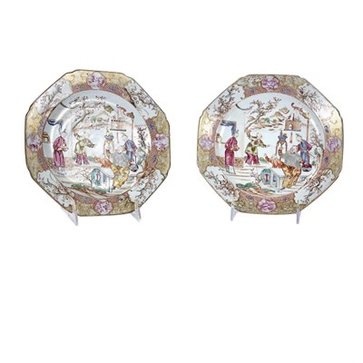 Lot 510 - Pair of Chinese Export Famille Rose Porcelain...