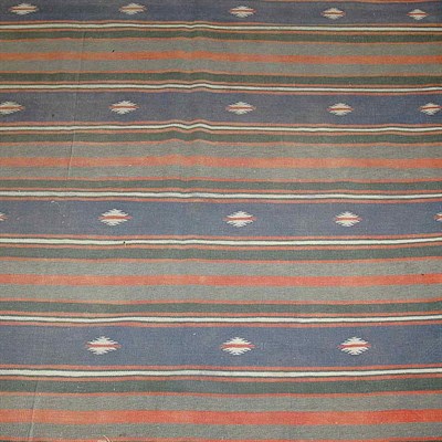 Lot 568 - Cotton Dhurrie Carpet India, mid 20th century...