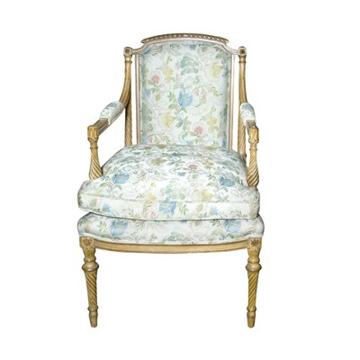 Lot 223 - Louis XVI Style Beechwood Armchair