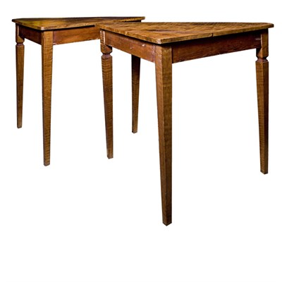 Lot 161 - Pair of Neoclassical Style Walnut Corner...