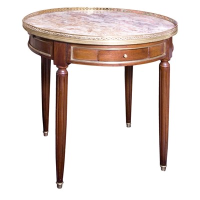 Lot 257 - Louis XVI Style Marble Top Gilt-Metal Mounted...