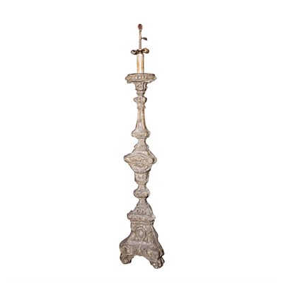 Lot 181 - Italian Composition Candlestick Floor Lamp...