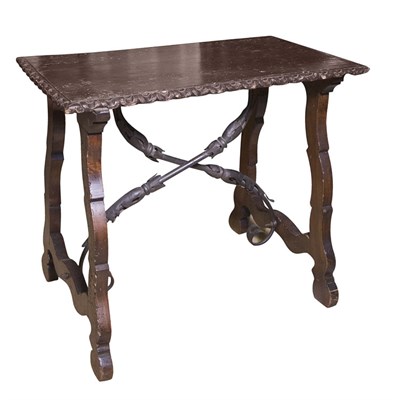 Lot 352 - Italian Renaissance Style Walnut Trestle Table...