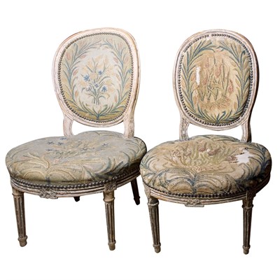 Lot 360 - Pair of Louis XVI Style Needlepoint...