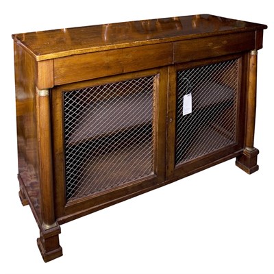 Lot 335 - Regency Style Mahogany Side Cabinet Height 35...