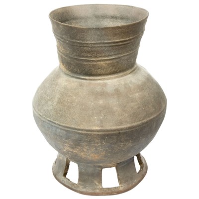 Lot 30 - Korean Black Pottery Vase Silla Dynasty The...
