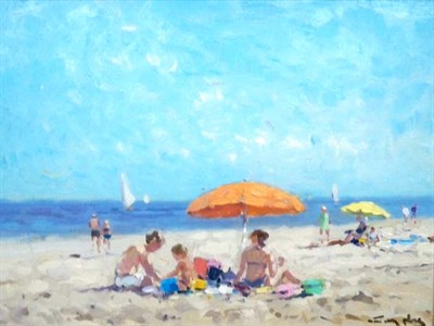 Lot 70 - Niek van der Plas Dutch, b. 1954 At Day at the...