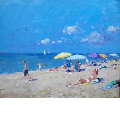 Lot 65 - Niek van der Plas Dutch, b. 1954 A Sunny Day...