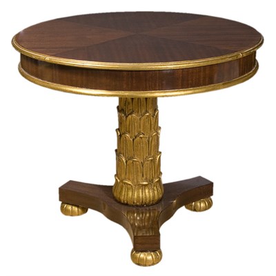 Lot 115 - Neoclassical Style Parcel Gilt and Mahogany...