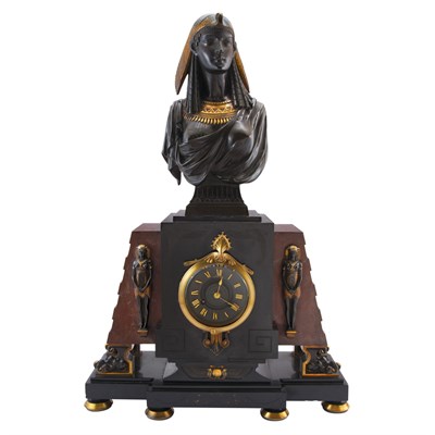 Lot 535 - Egyptian Revival Gilt and Patinated-Bronze and...