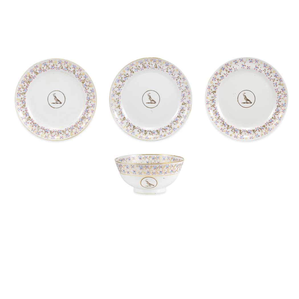 Lot 320 - Chinese Export Porcelain Armorial Bowl and...