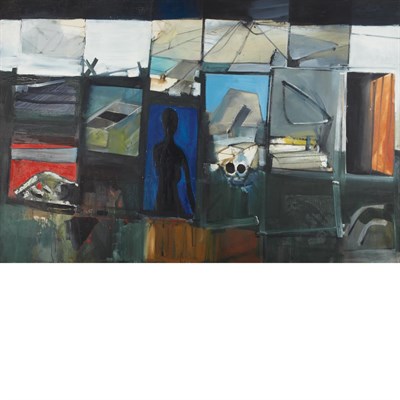 Lot 43 - John Hultberg American, 1922-2005 Composition...